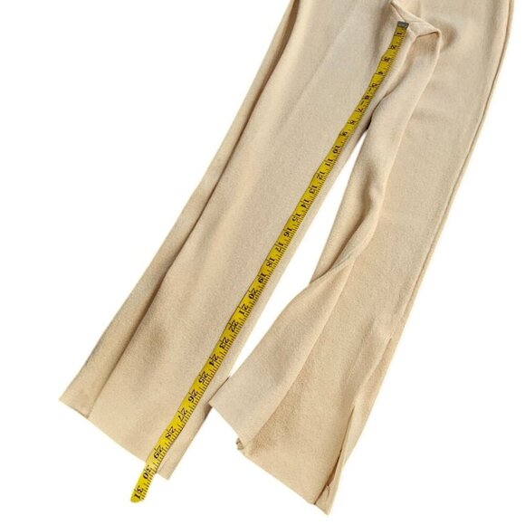 St. John Evening Womens High Waist Santana Knit, Split Bottom Wide Leg Pants, 2 - Picture 5 of 12